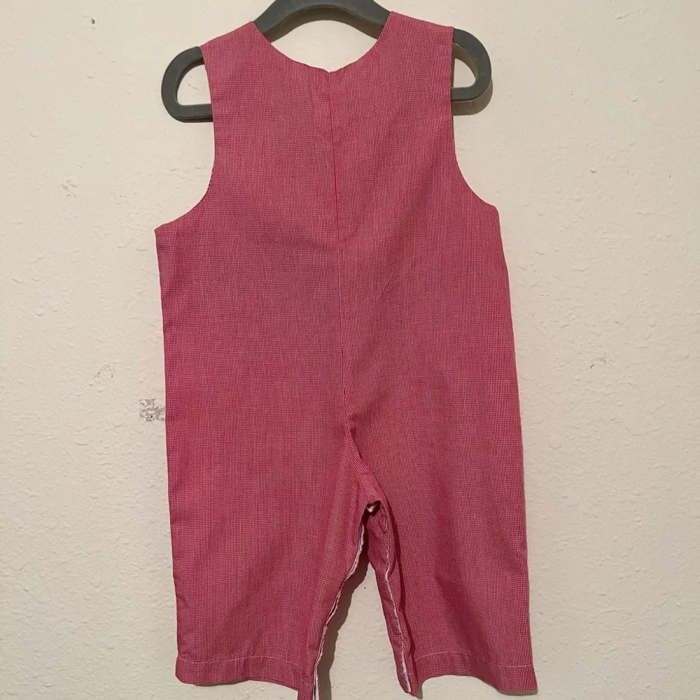 Edgehill Collection Red Santa Overalls - Picture 4 of 8